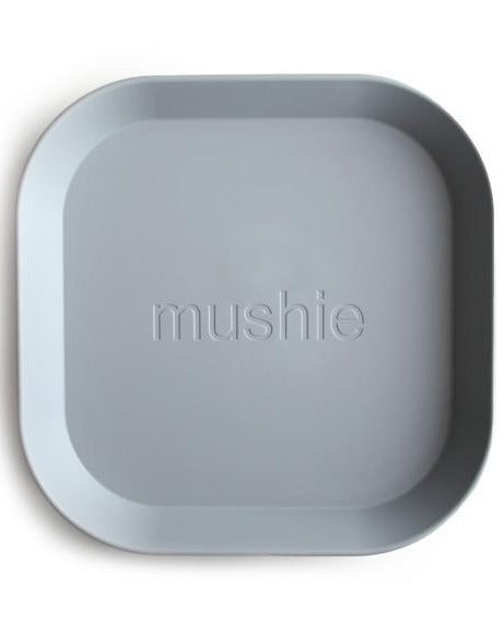 Square Dinnerware Plates- Set of 2 Cloud Baby Essentials Mushie   