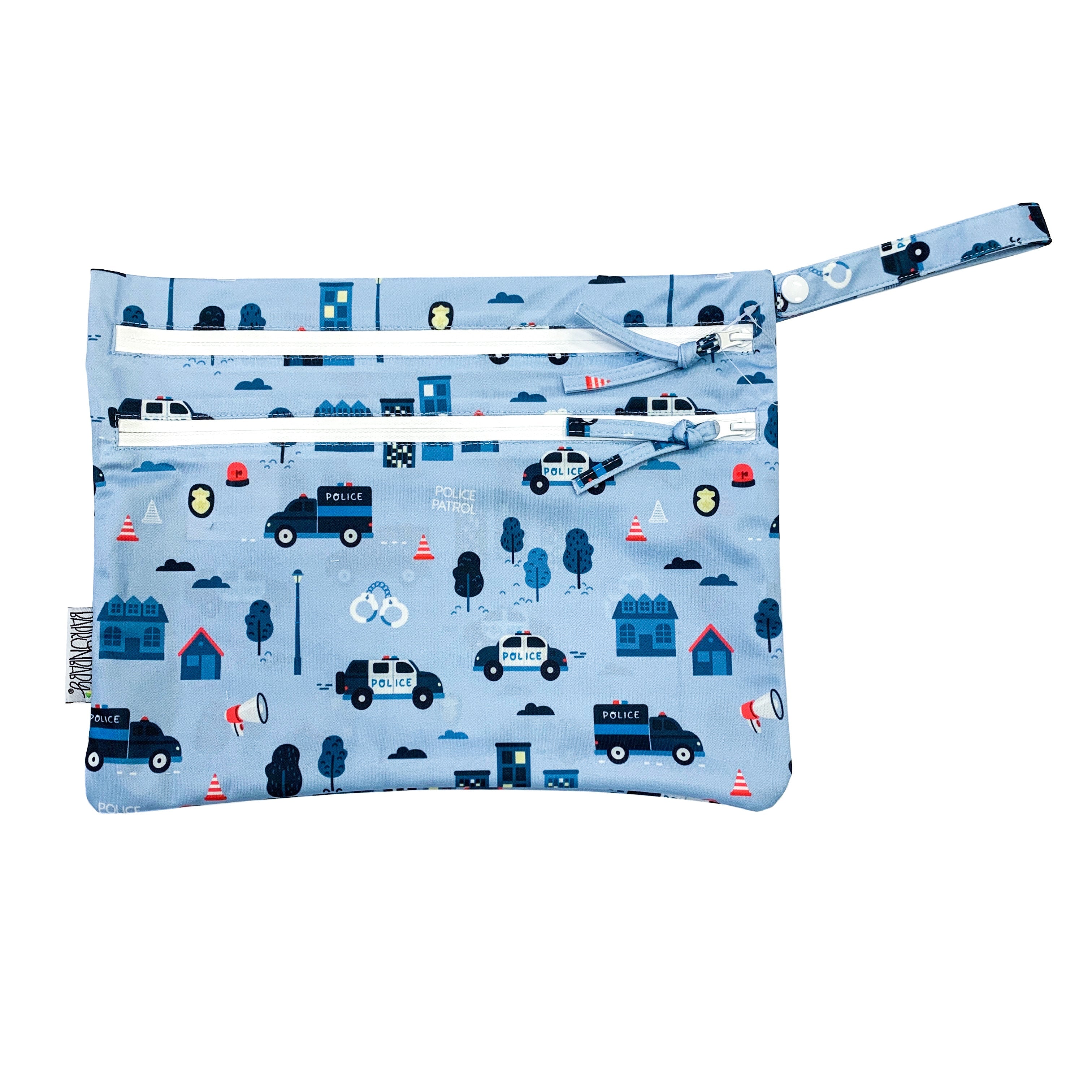 Be Brave - Police Patrol - Waterproof Wet Bag (For mealtime, on-the-go, and more!)  BapronBaby   