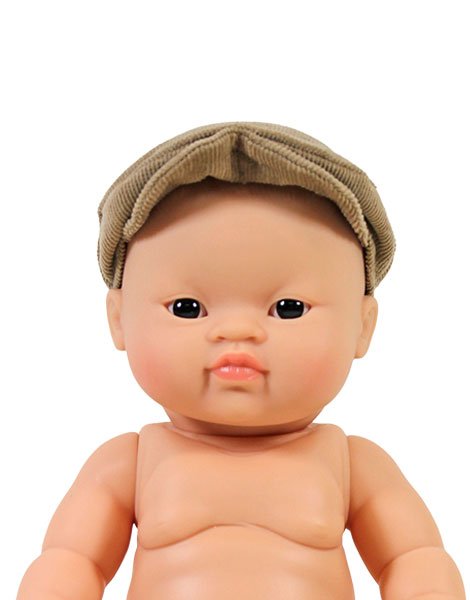 Baby Boy Doll Newsboy Corduroy Hat Doll Clothing Minikane   