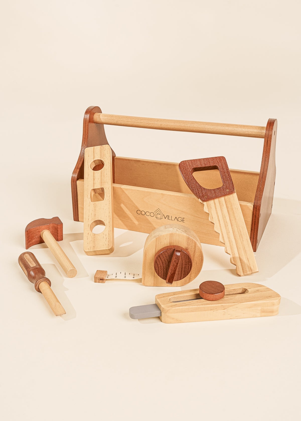 Wooden Tool Playset Play Tools Coco Village   