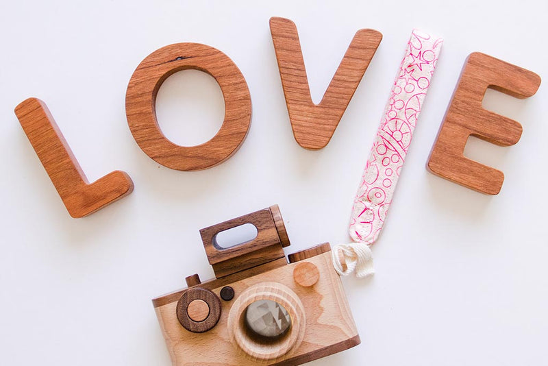 Limited Edition 35MM Wooden Toy Camera Handheld Strap