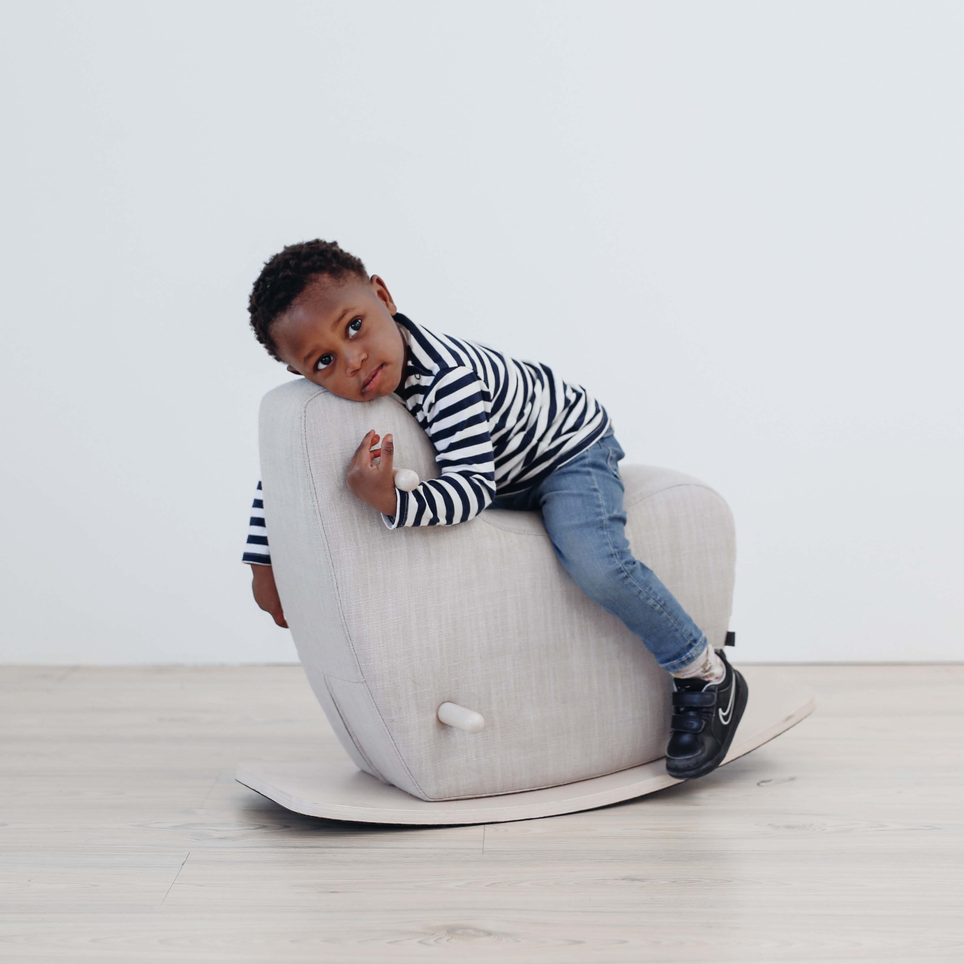 Toddler Rocking Horse In Grey Rockers Ooh Noo   