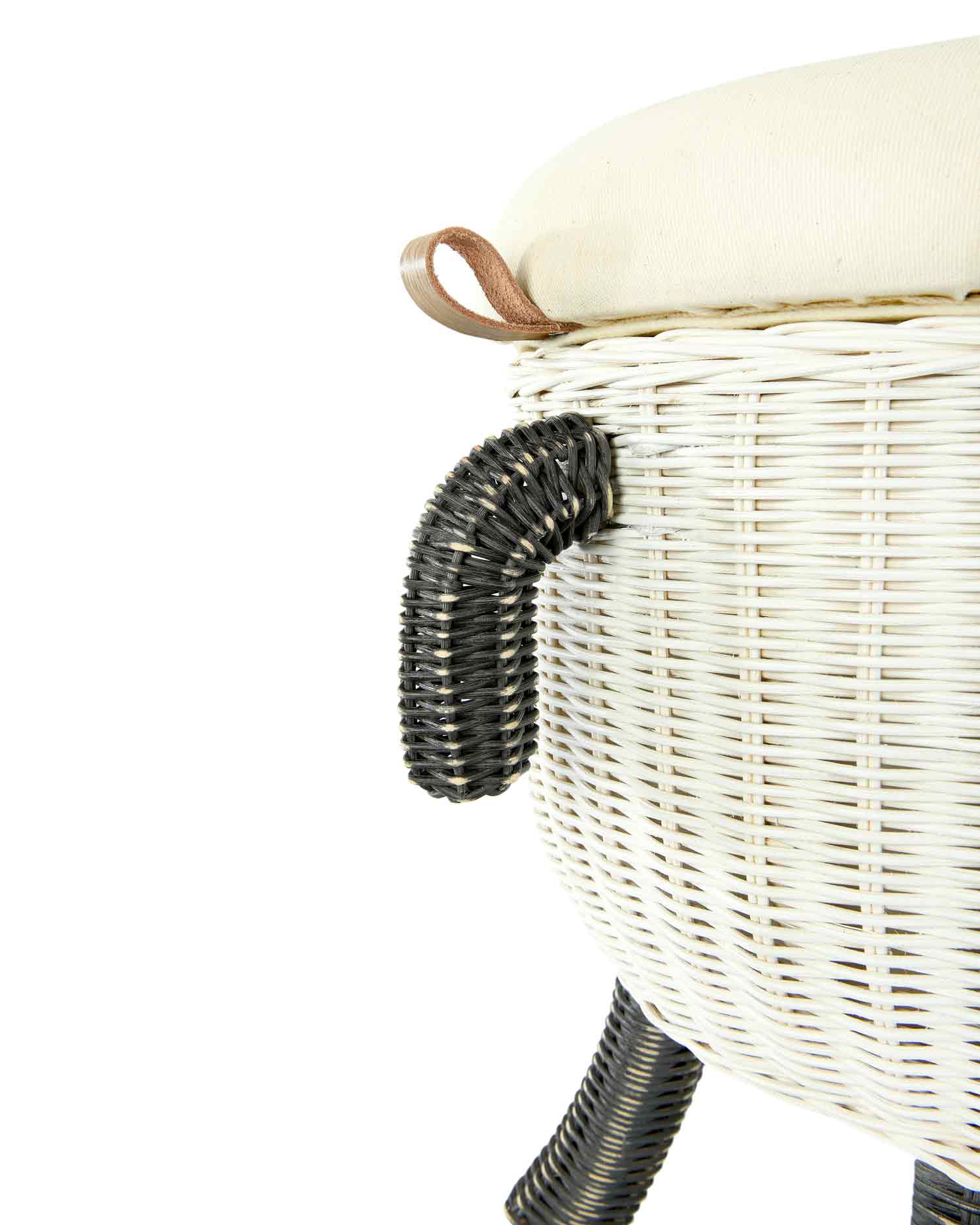 Rattan Stool - Sheep Children's Furniture Bloomingville Mini   