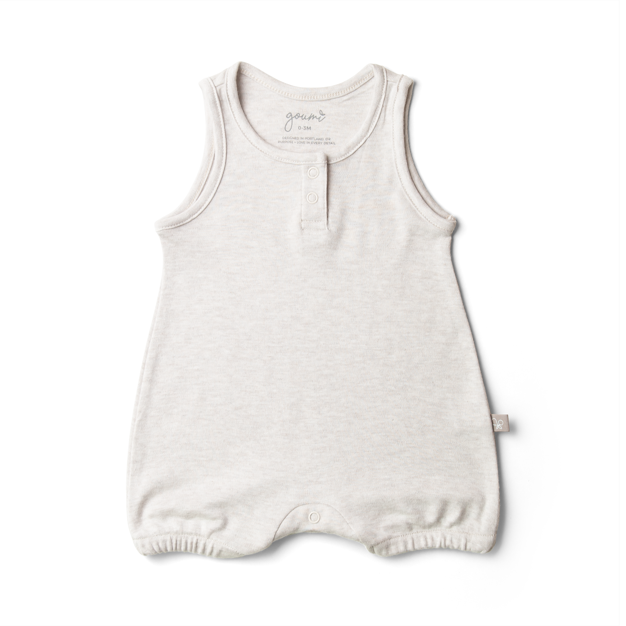 ROMPER | STORM GRAY rompers goumikids   