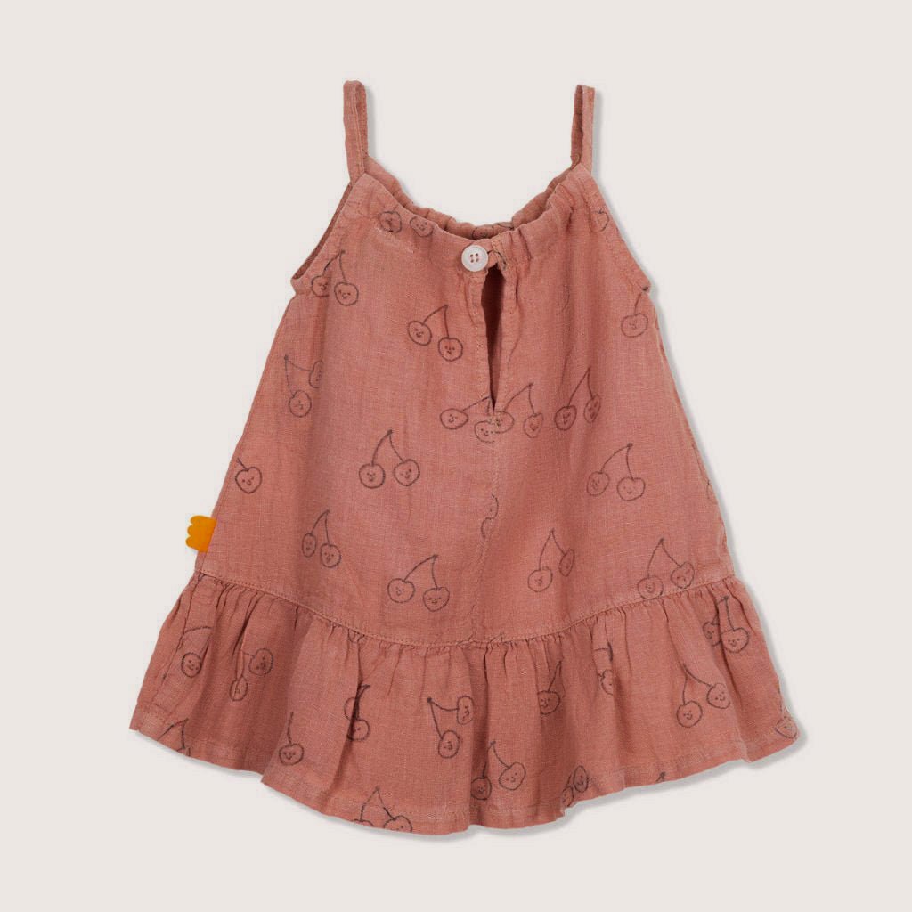 Cherry Baby Linen Dress dress Mon Coeur   