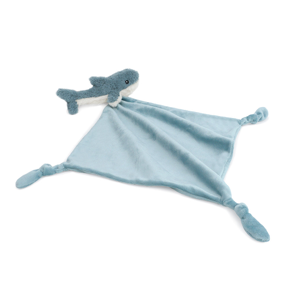 SEABORN SHARK KNOTTED SECURITY BLANKIE Security Blankie MON AMI   