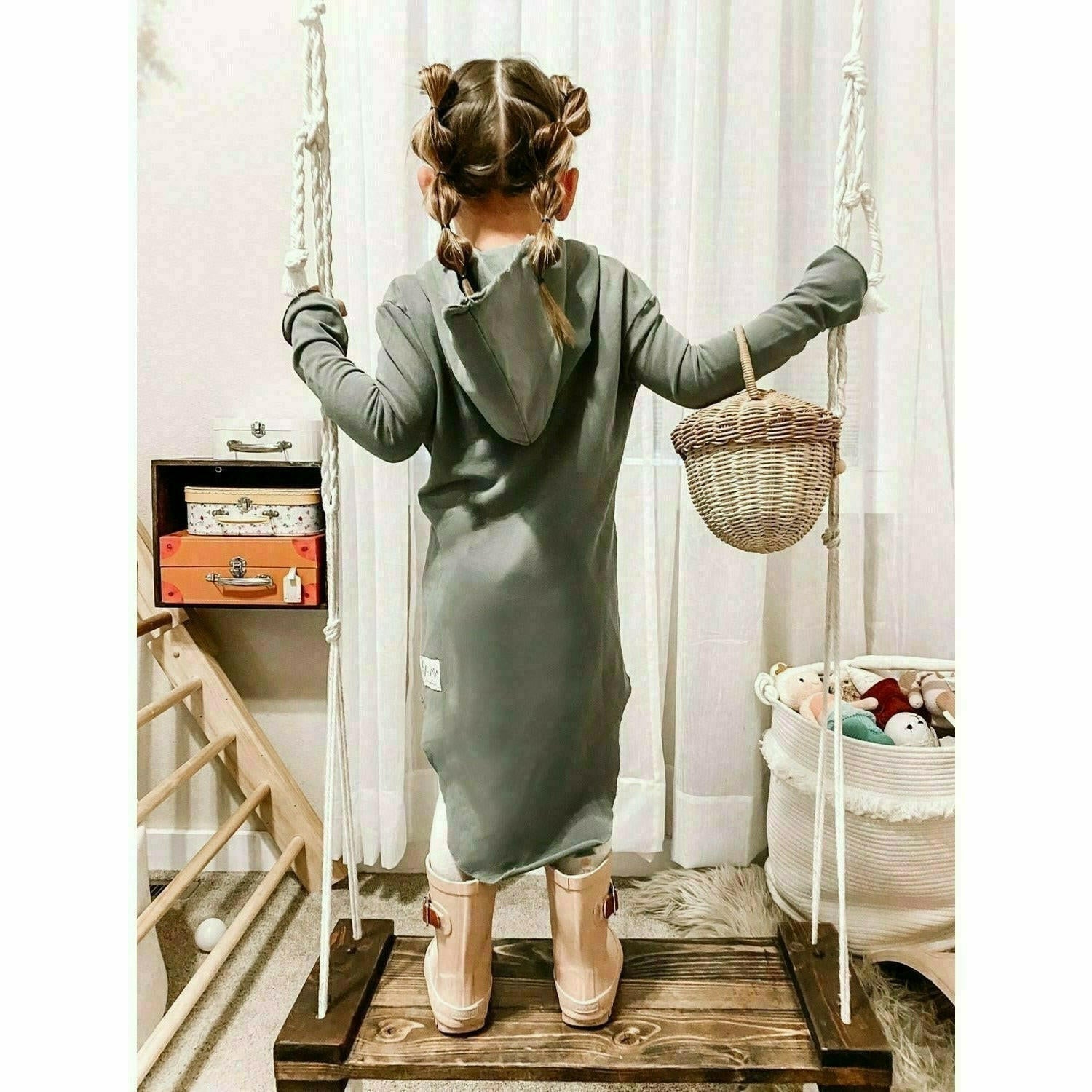 Organic Luna  Hoodie Dress Dresses Be Mi Los Angeles   