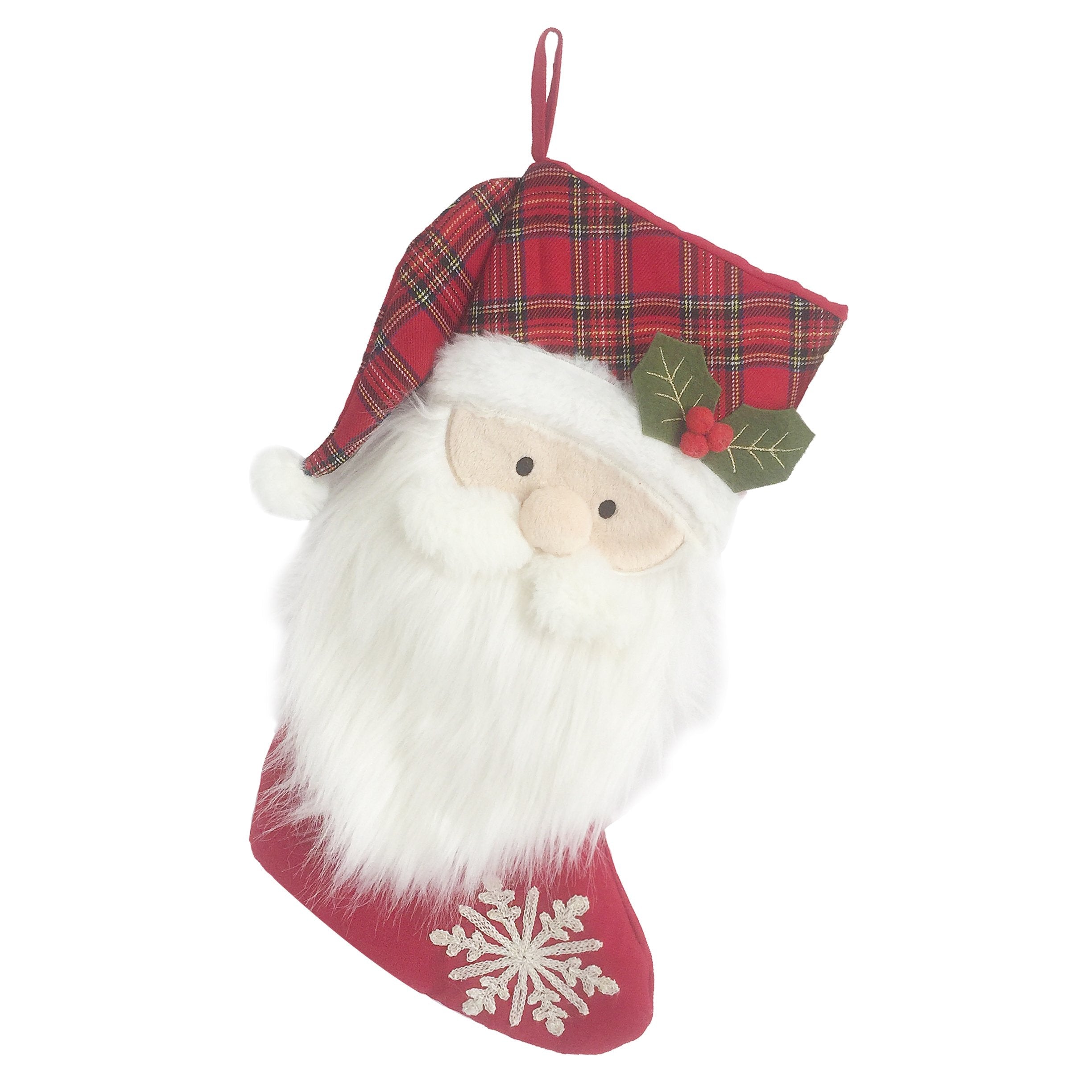 TARTAN SANTA STOCKING Stocking MON AMI   