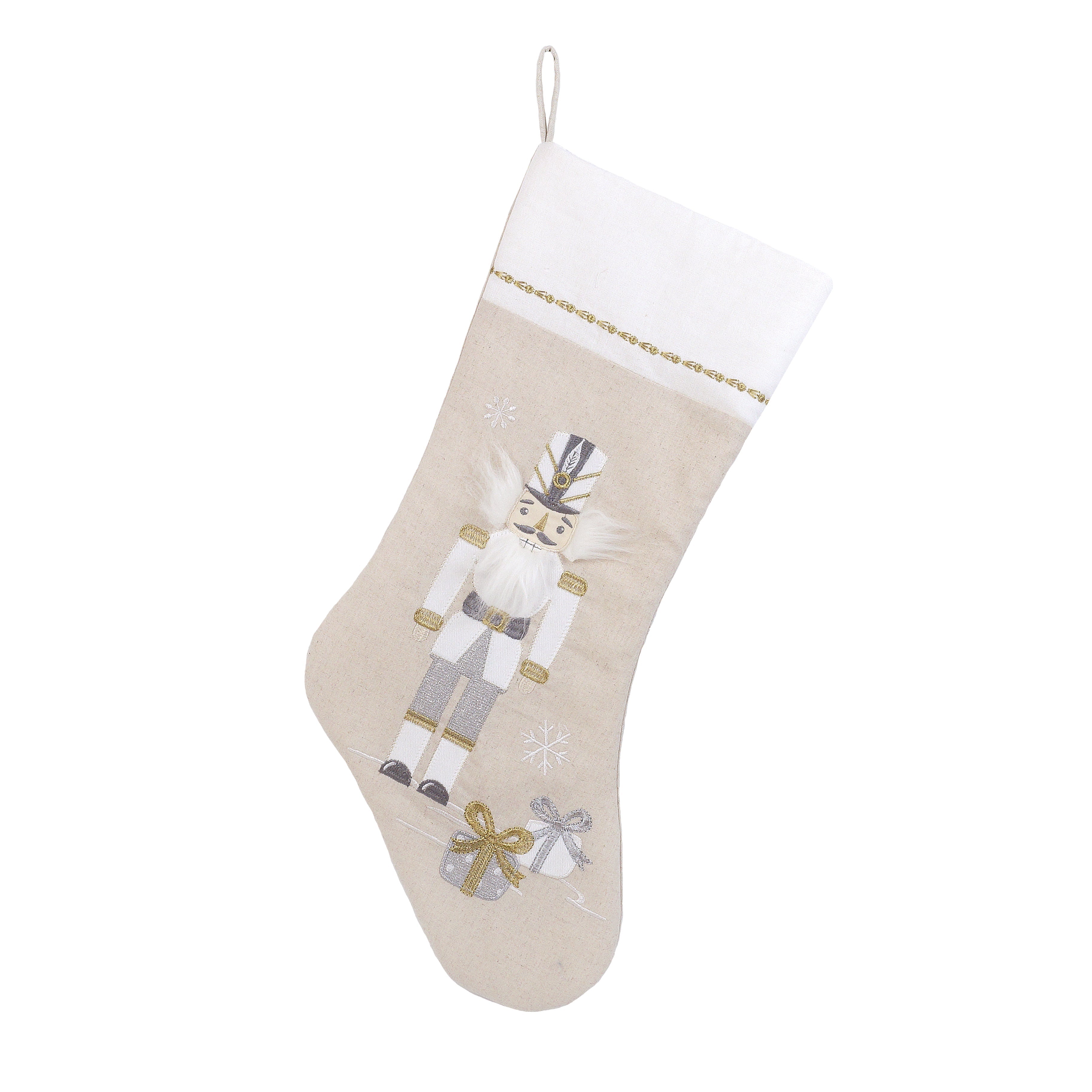 Nutcracker Stocking - White Stocking MON AMI   