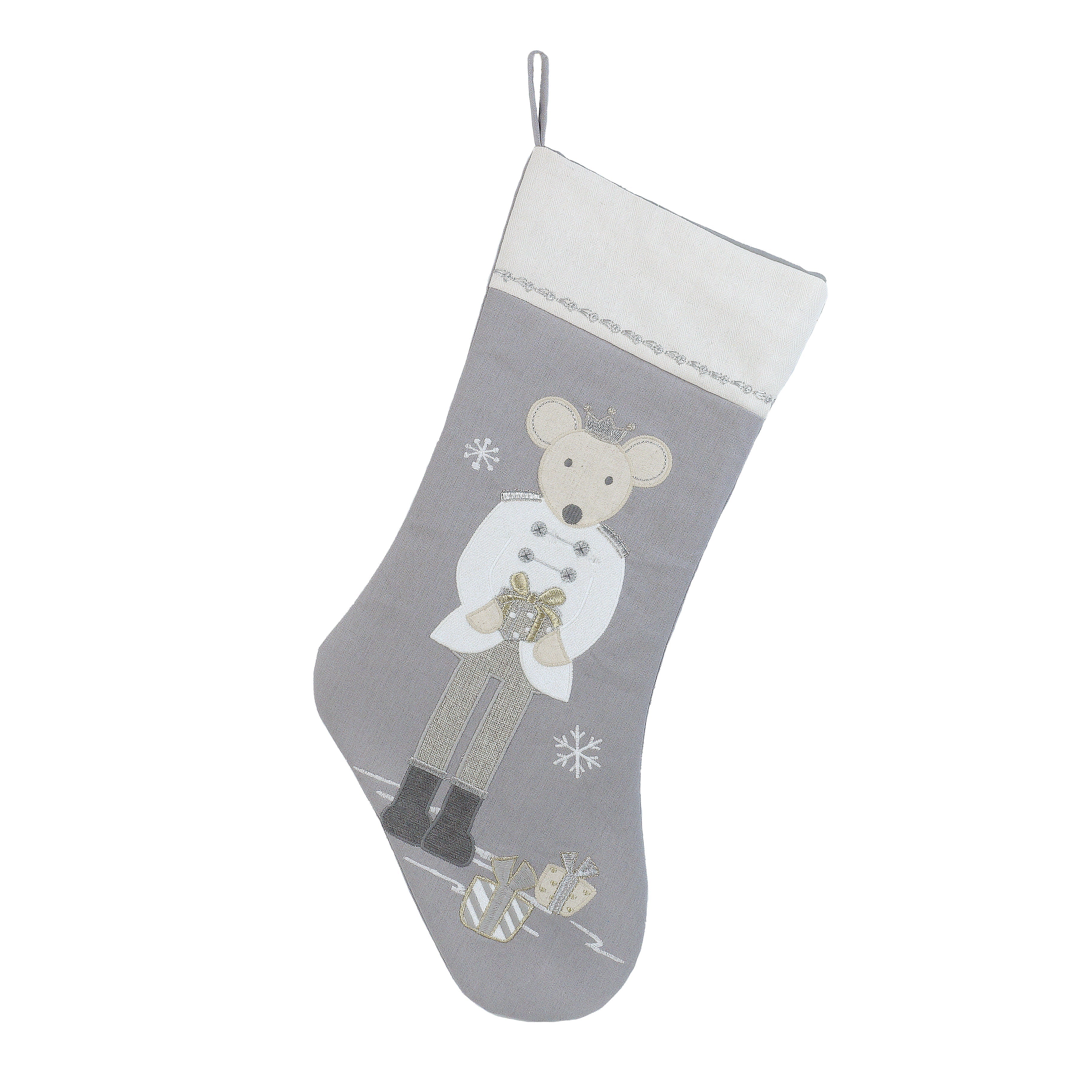 King Mouse Stocking - White Stocking MON AMI   