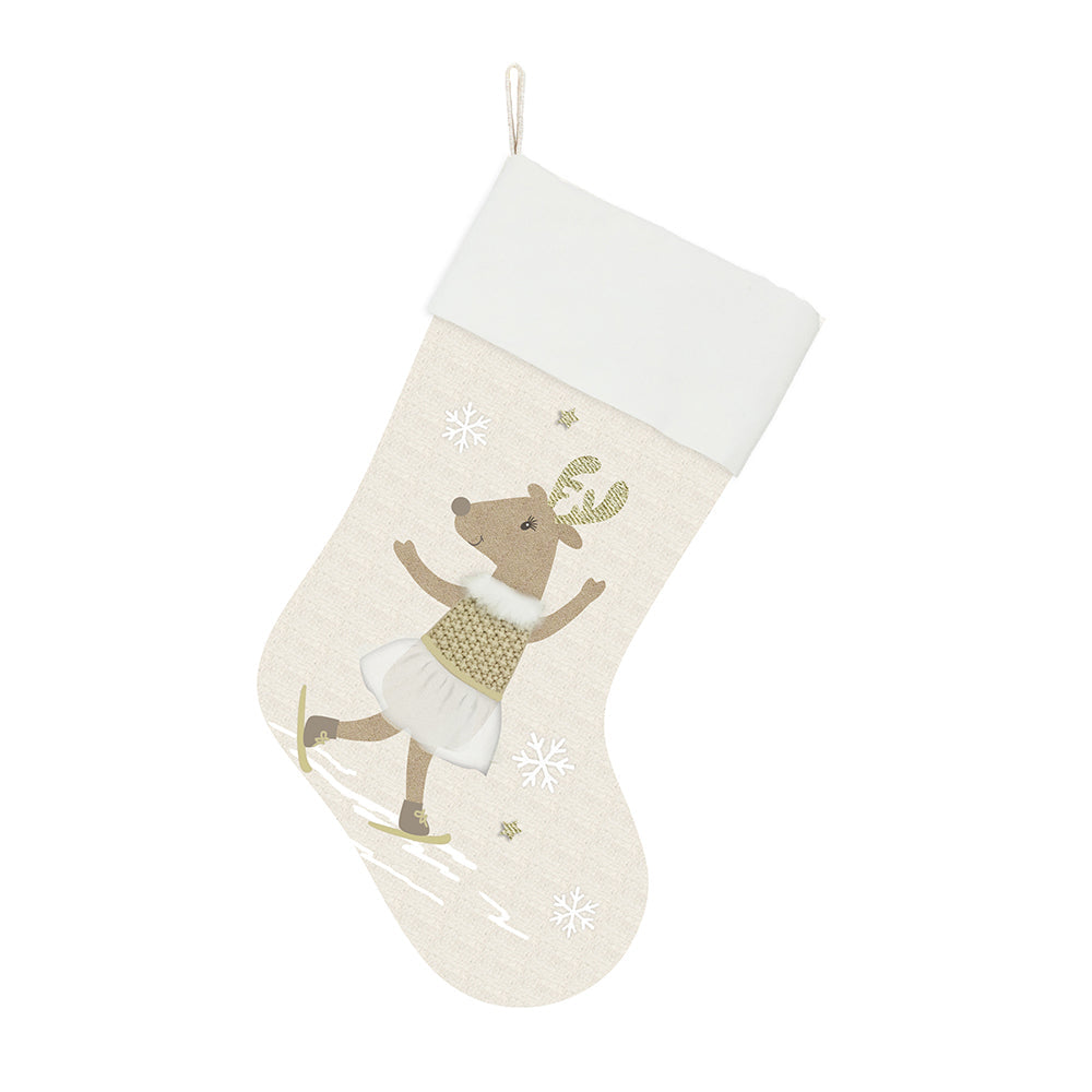 Skating Reindeer Stocking Stocking MON AMI   