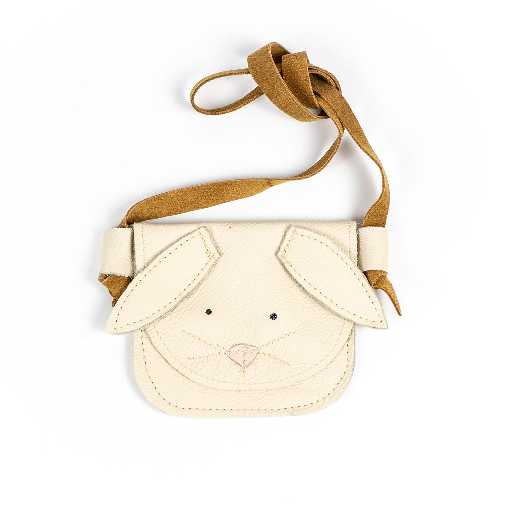 Cream Bunnies Critters Leather PURSE Toddler & Kids  Starry Knight Design   