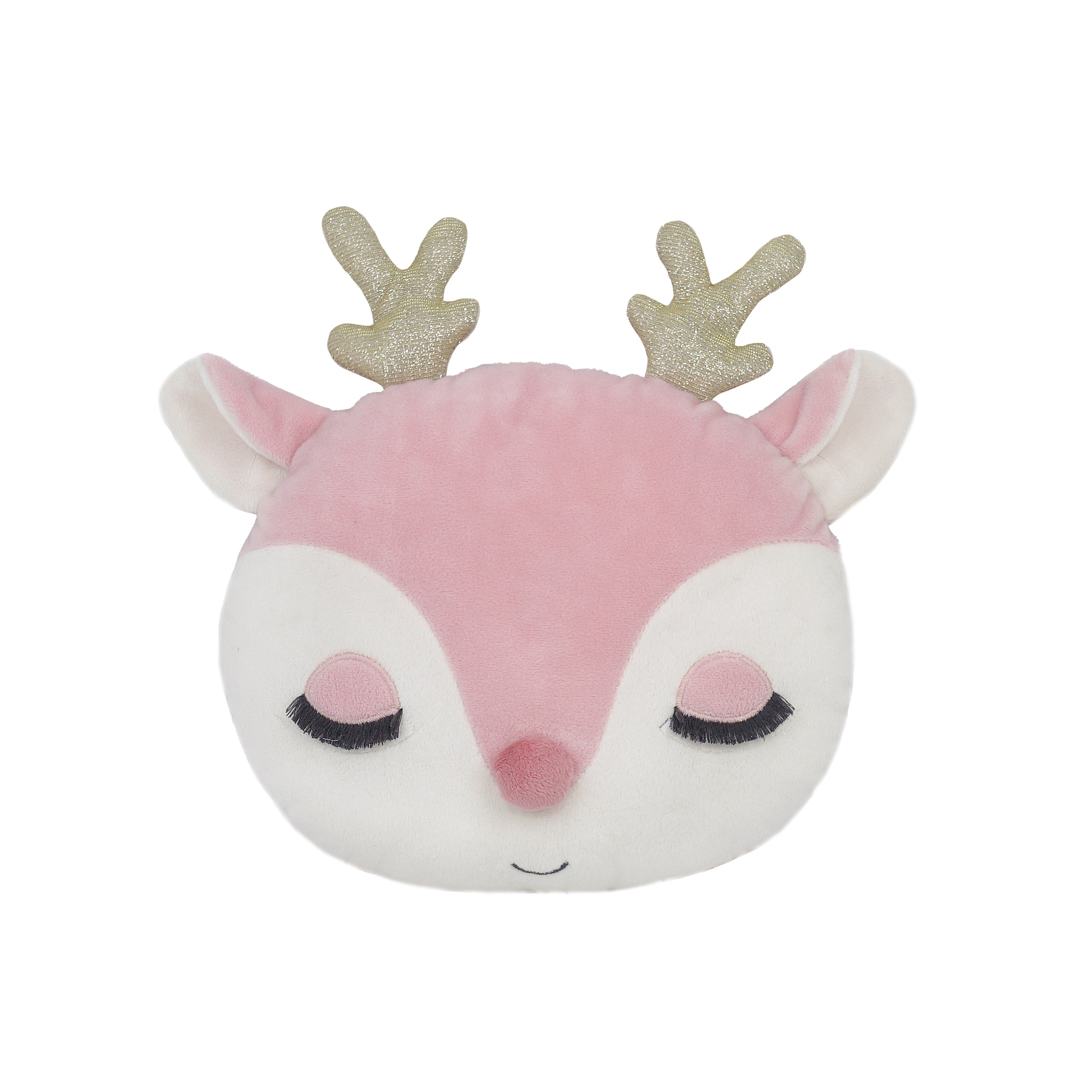 Reindeer Accent Pillow - Pink Pillow MON AMI   