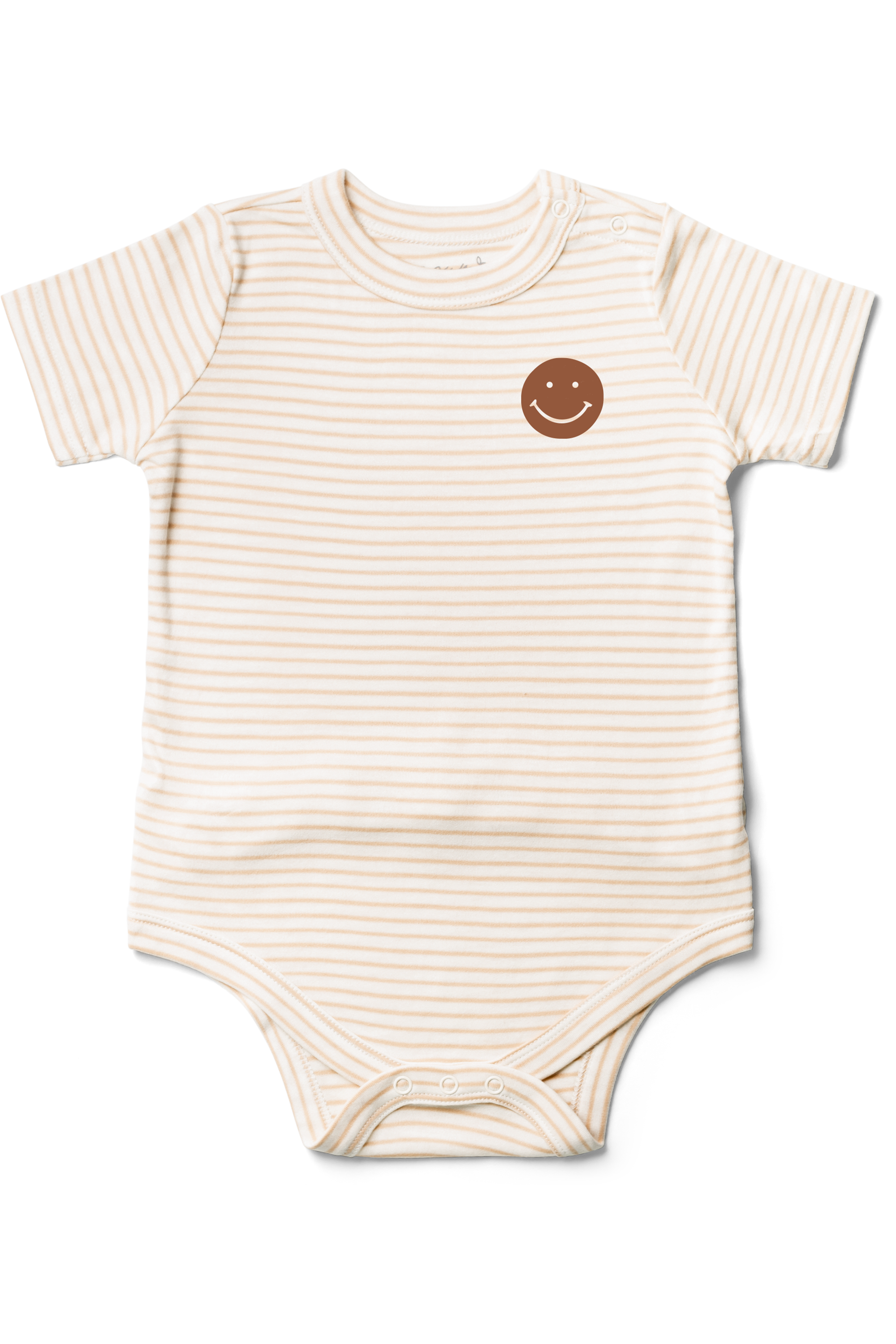 S/S BODYSUIT | HAPPY STRIPE bodysuits goumikids   