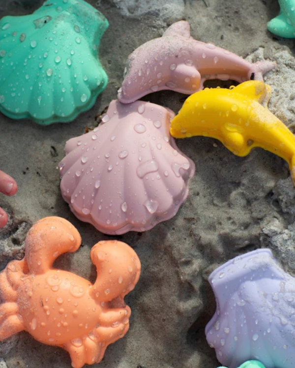 Sand Molds Dam Toys Eco Friendly Beach Toys Light Purple Mint