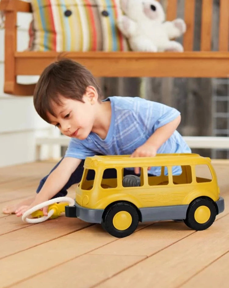 Green Toys School Bus Wagon Play Vehicles Green Toys   