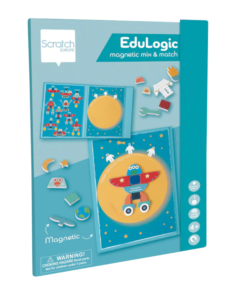 Scratch - Edulogic Book - Mix & Match Space Adventure Arts & Crafts Dam Toys   