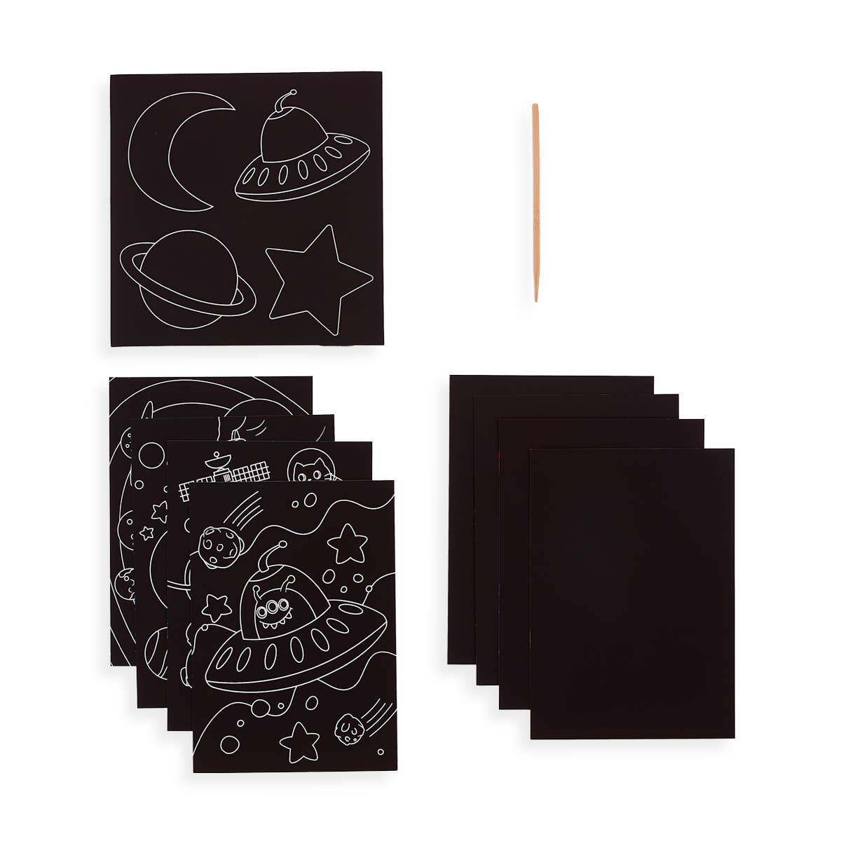 Scratch and Scribble Art Kit: Space Explorers - 10 PC Set Art Supplies OOLY - Art & School Supplies   