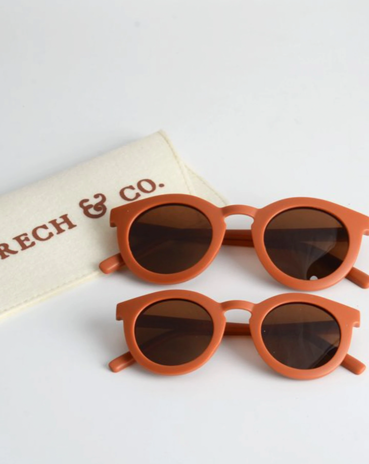 Sustainable Kids Polarized Sunglasses - Rust Sunglasses Grech & Co.   