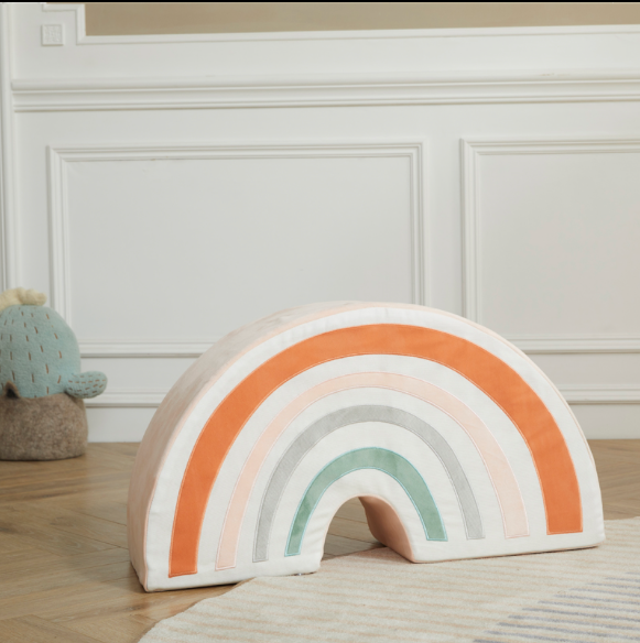 Rainbow Pouf by Wonder and Wise