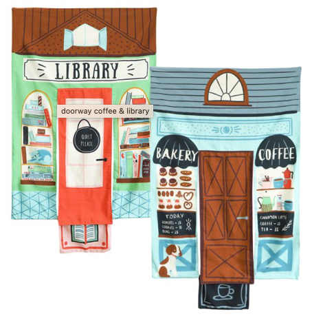 REVERSIBLE COFFEE SHOP & LIBRARY DOORWAY PLAYHOME  Wonder and Wise   