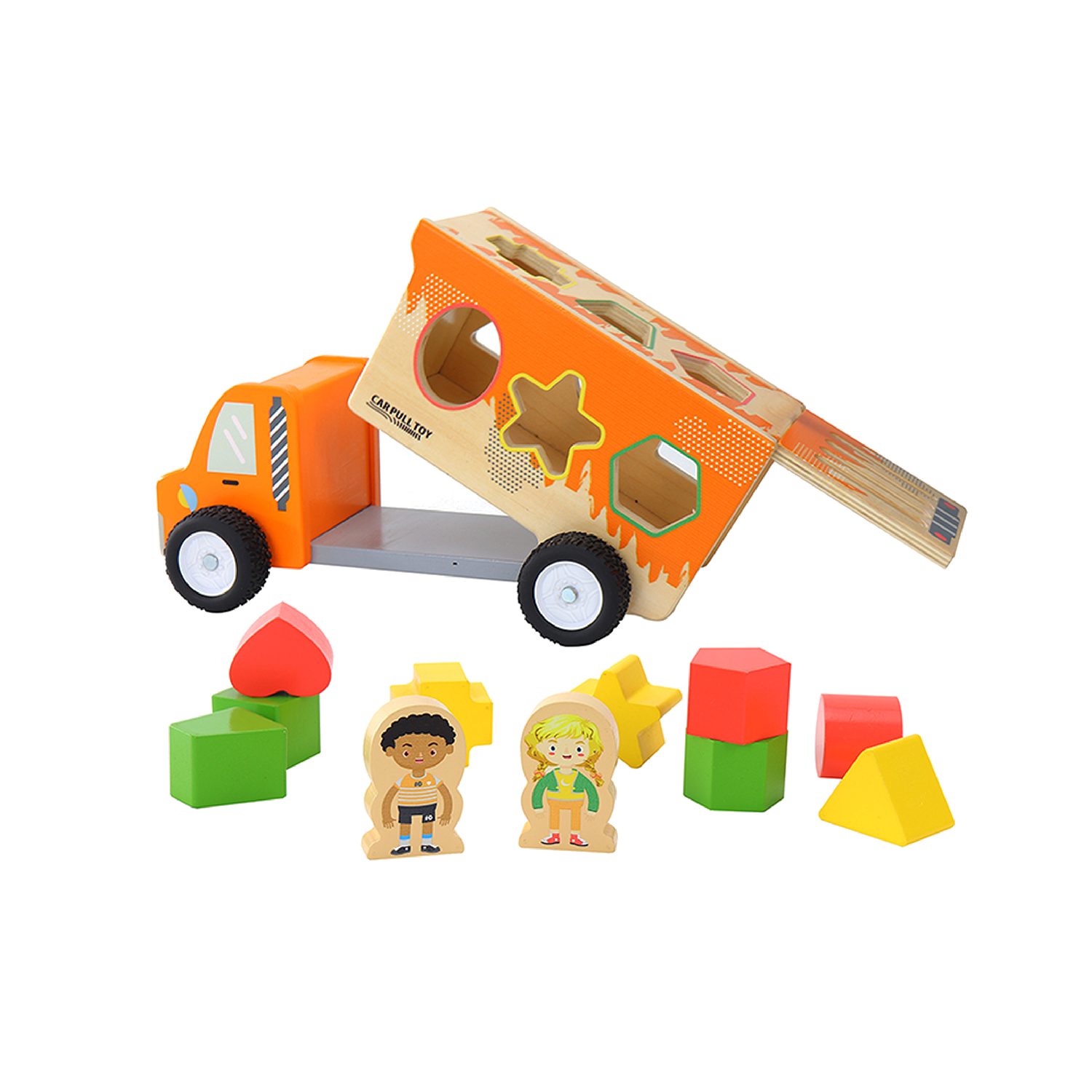 Shape Sorter Dump Truck Sorting & Stacking Toys Leo & Friends   