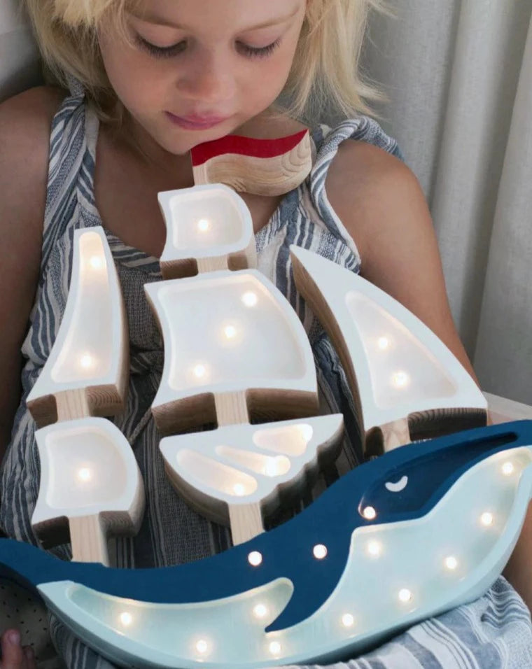 Little Lights Whale Ship Lamp Lighting Little Lights   