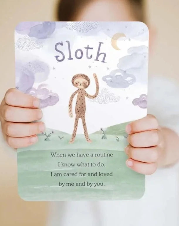 Slumberkins Sloth Kin Affirmation Card Board Book Bundles