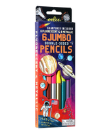 Eeboo Solar System Jumbo Double Sided Color Pencils 6 Pack