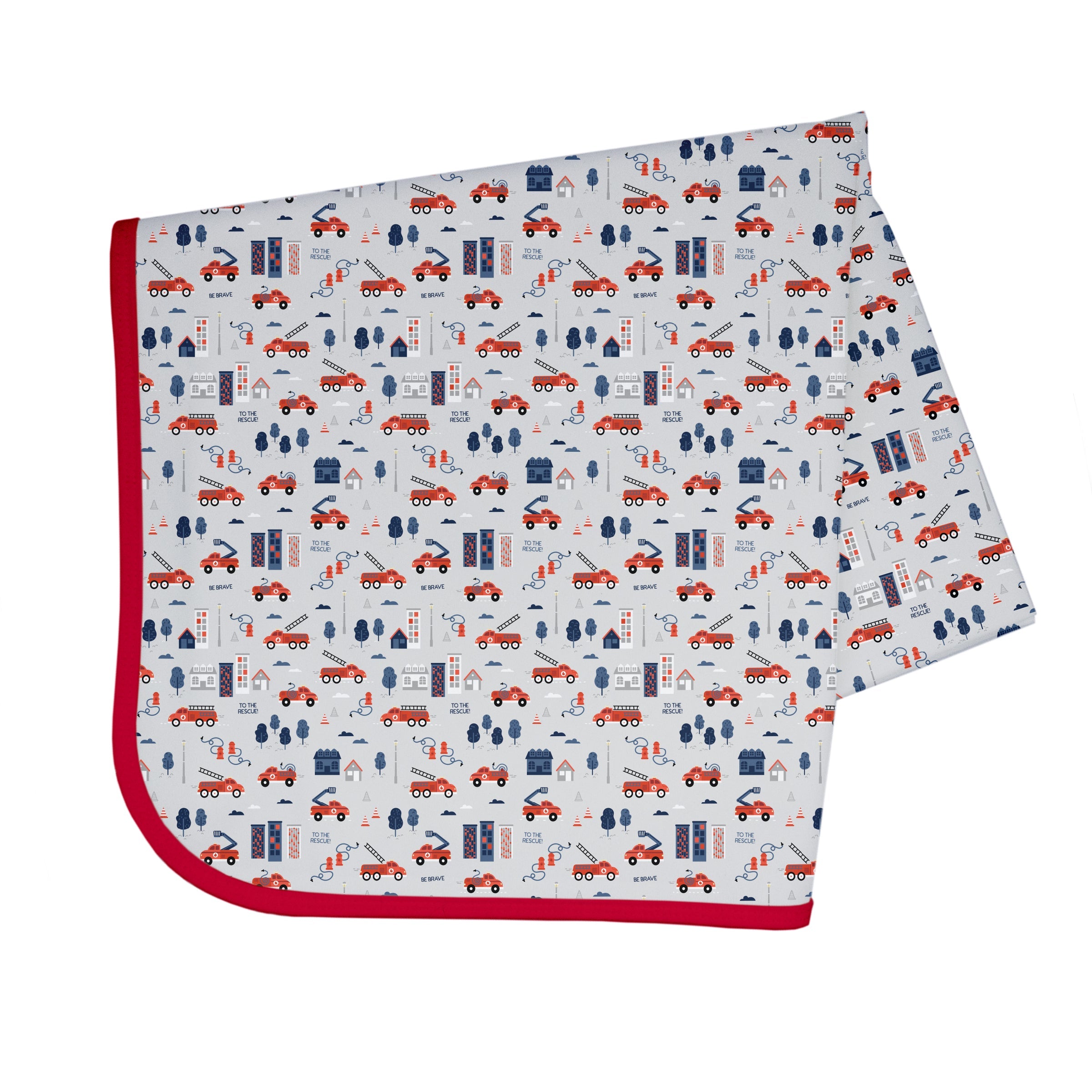 Be Brave - Firefighter Splash Mat - A Waterproof Catch-All for Highchair Spills and More!  BapronBaby   