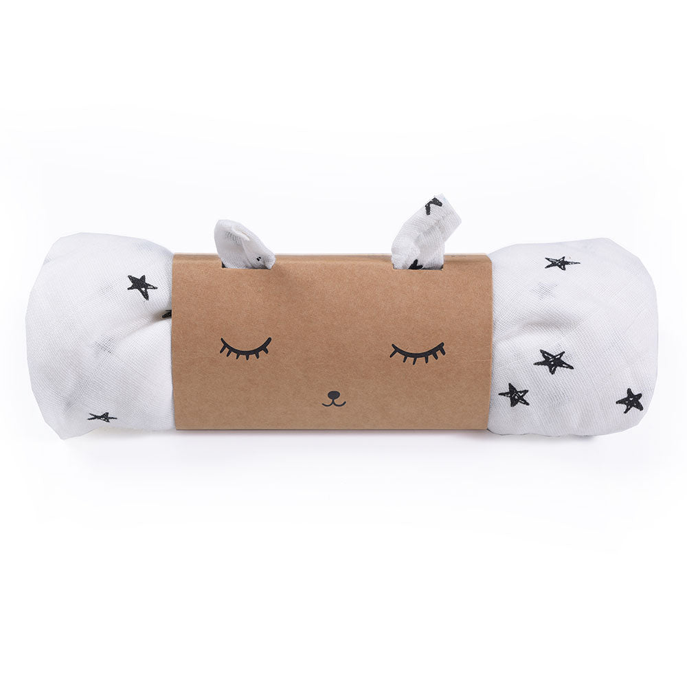 Organic Muslin Swaddle - Stars Swaddles Wee Gallery   