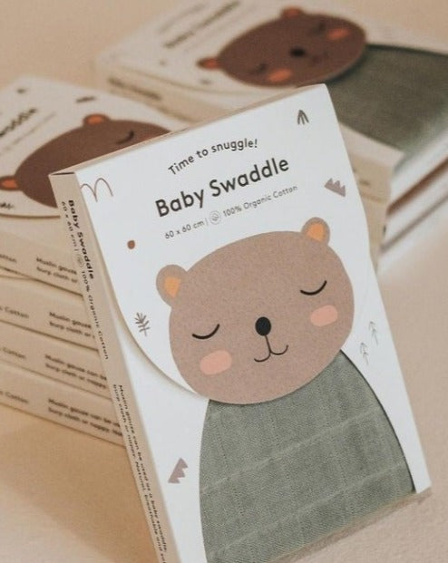 Baby Swaddle Mini — Sage Swaddle Little Otja   