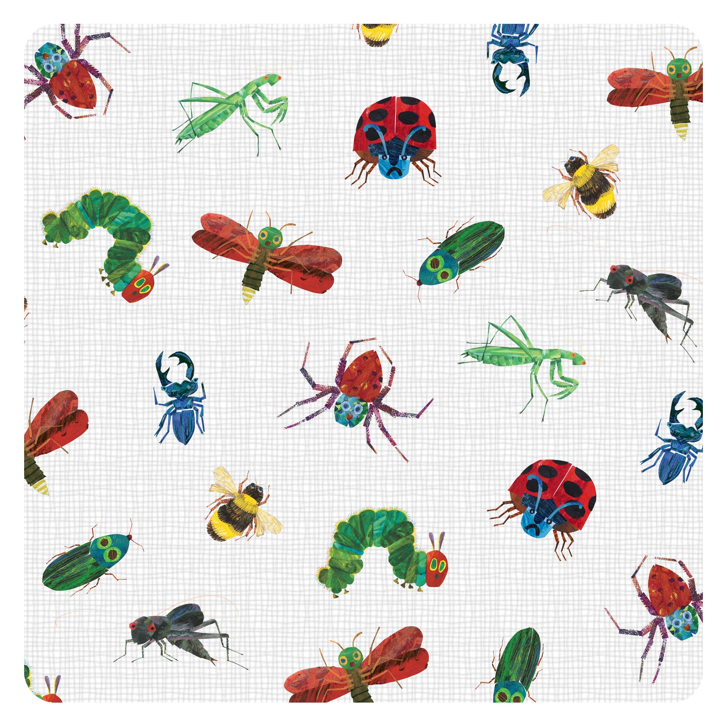 Bug World Splash Mat - from the World Of Eric Carle - A Waterproof Catch-All for Highchair Spills and More!  BapronBaby   