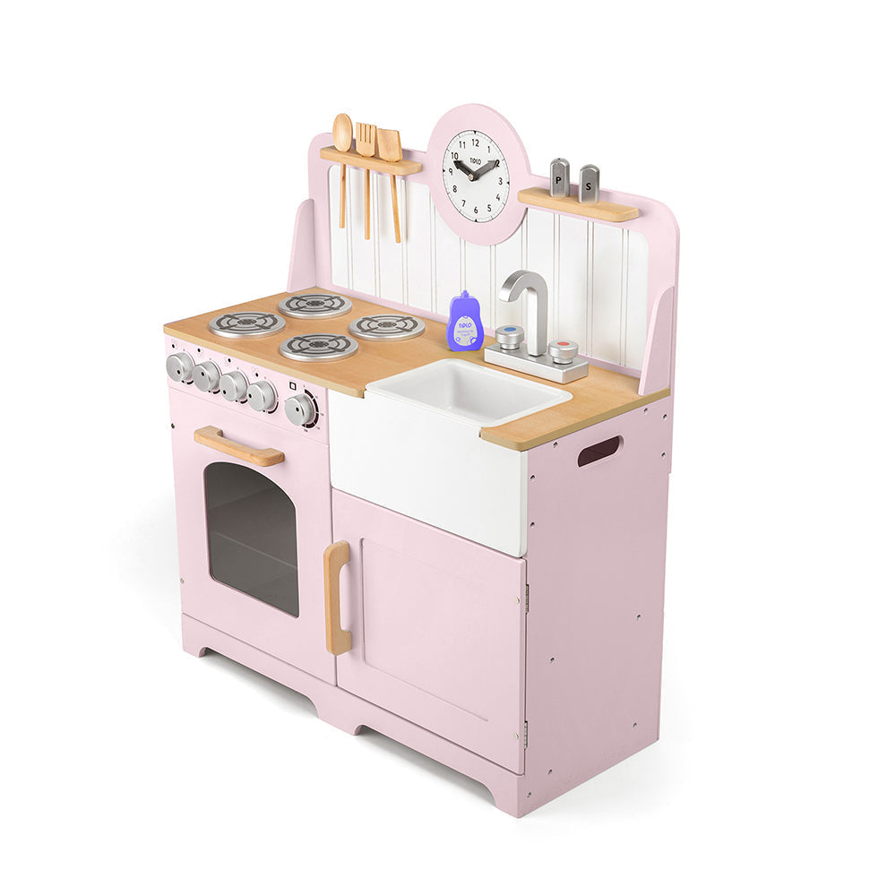 Country Play Kitchen (Pink) by Bigjigs Toys US  Bigjigs Toys US   