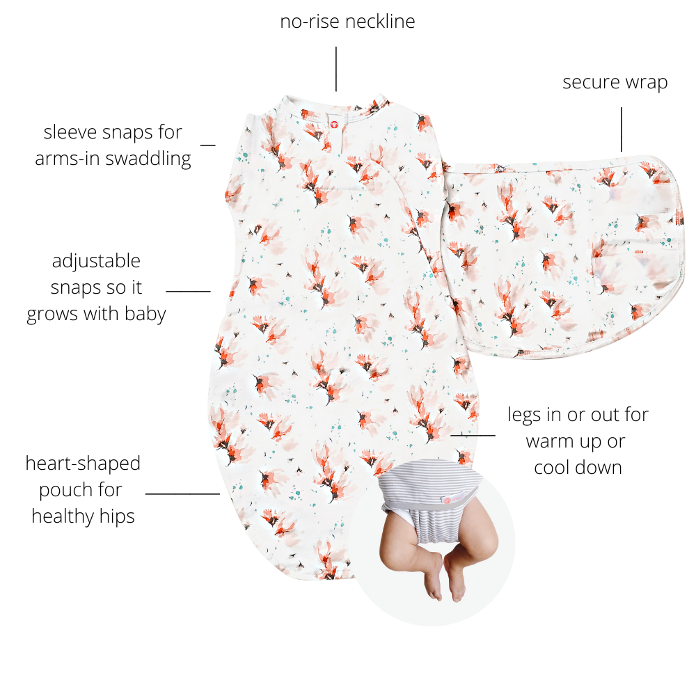 Transitional Swaddle Wrap (3-6mo) 100% Cotton Jersey embé®   