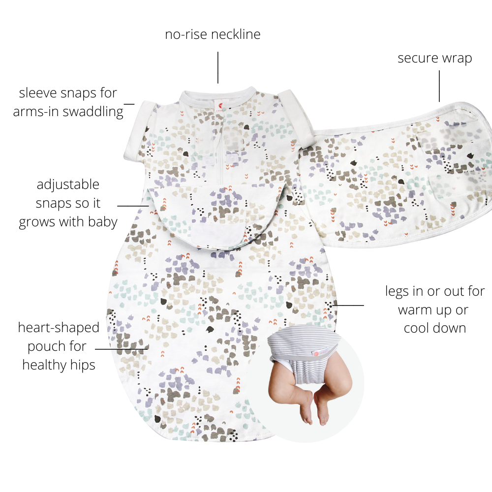 Transitional Swaddle Wrap (3-6mo) 100% Cotton Jersey embé®   