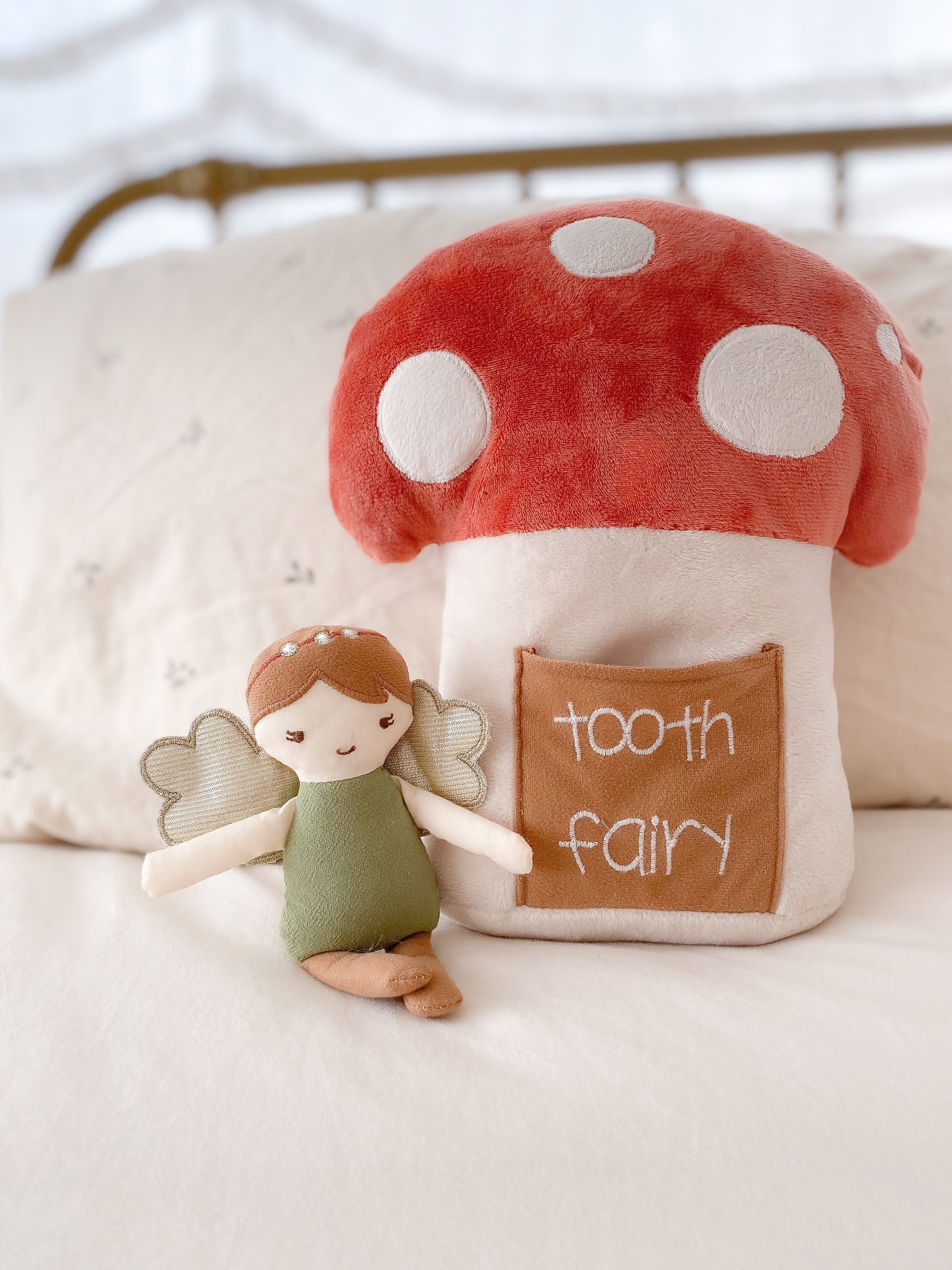 WOODLAND FAIRY TOOTH FAIRY PILLOW SET Tooth Fairy MON AMI   