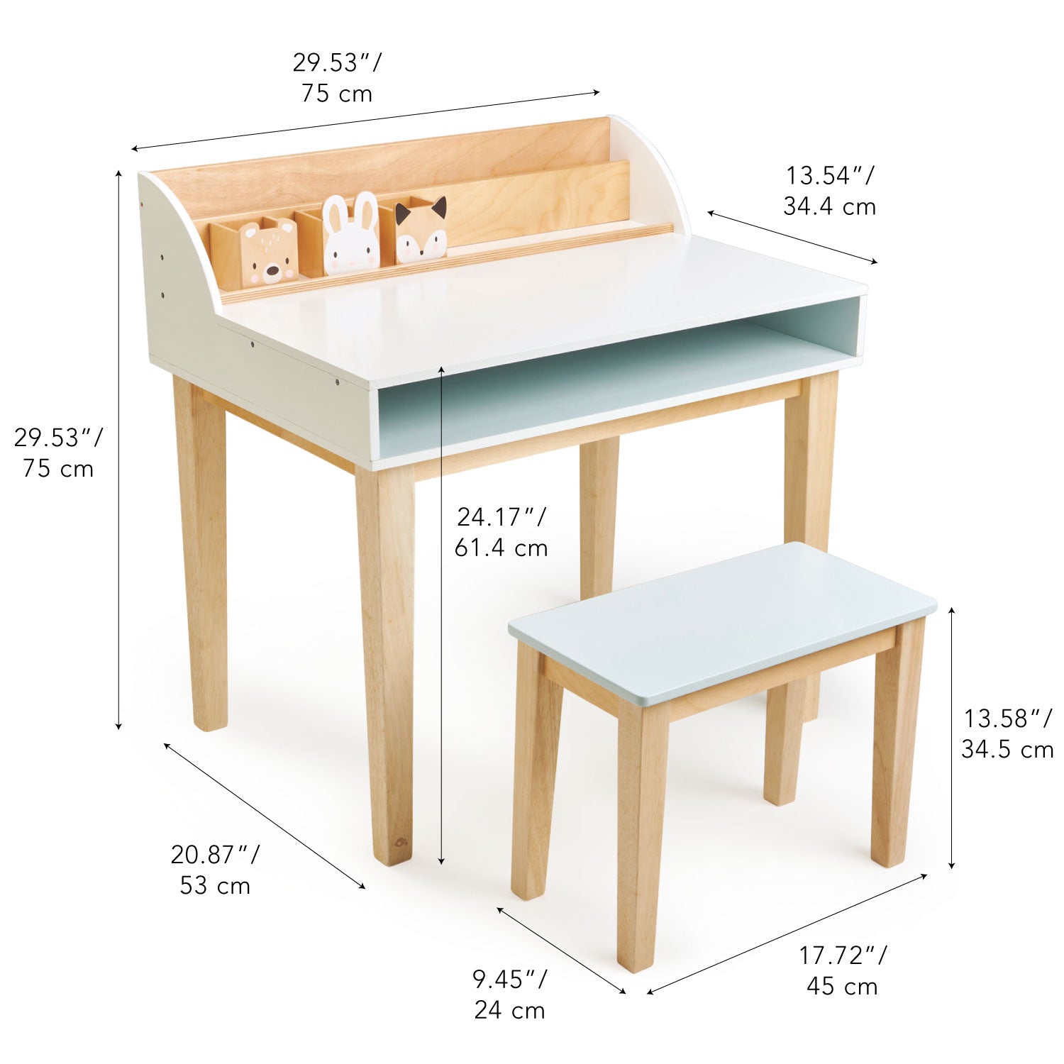 Desk and Chair  Tender Leaf   