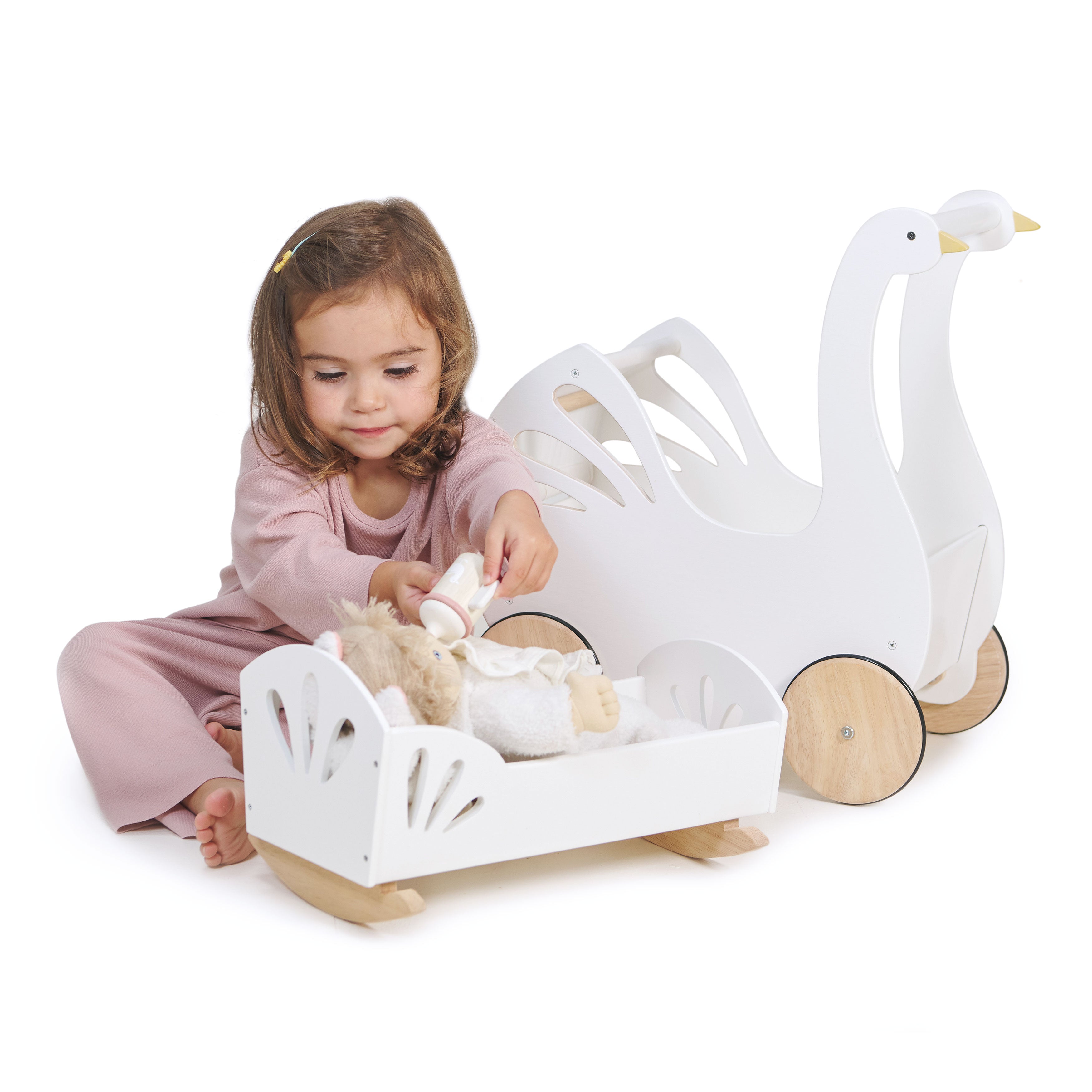 Sweet Swan Dolly Bed  Tender Leaf   