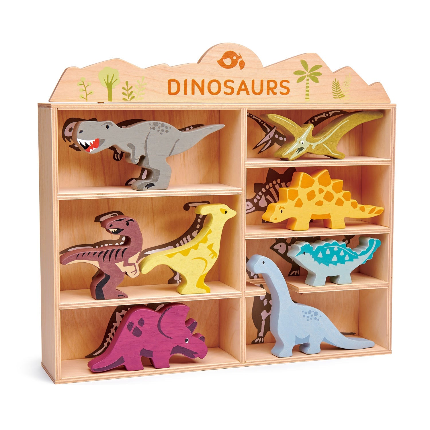 Dinosaurs - 3 of each piece in a display stand wholesale Tender Leaf   