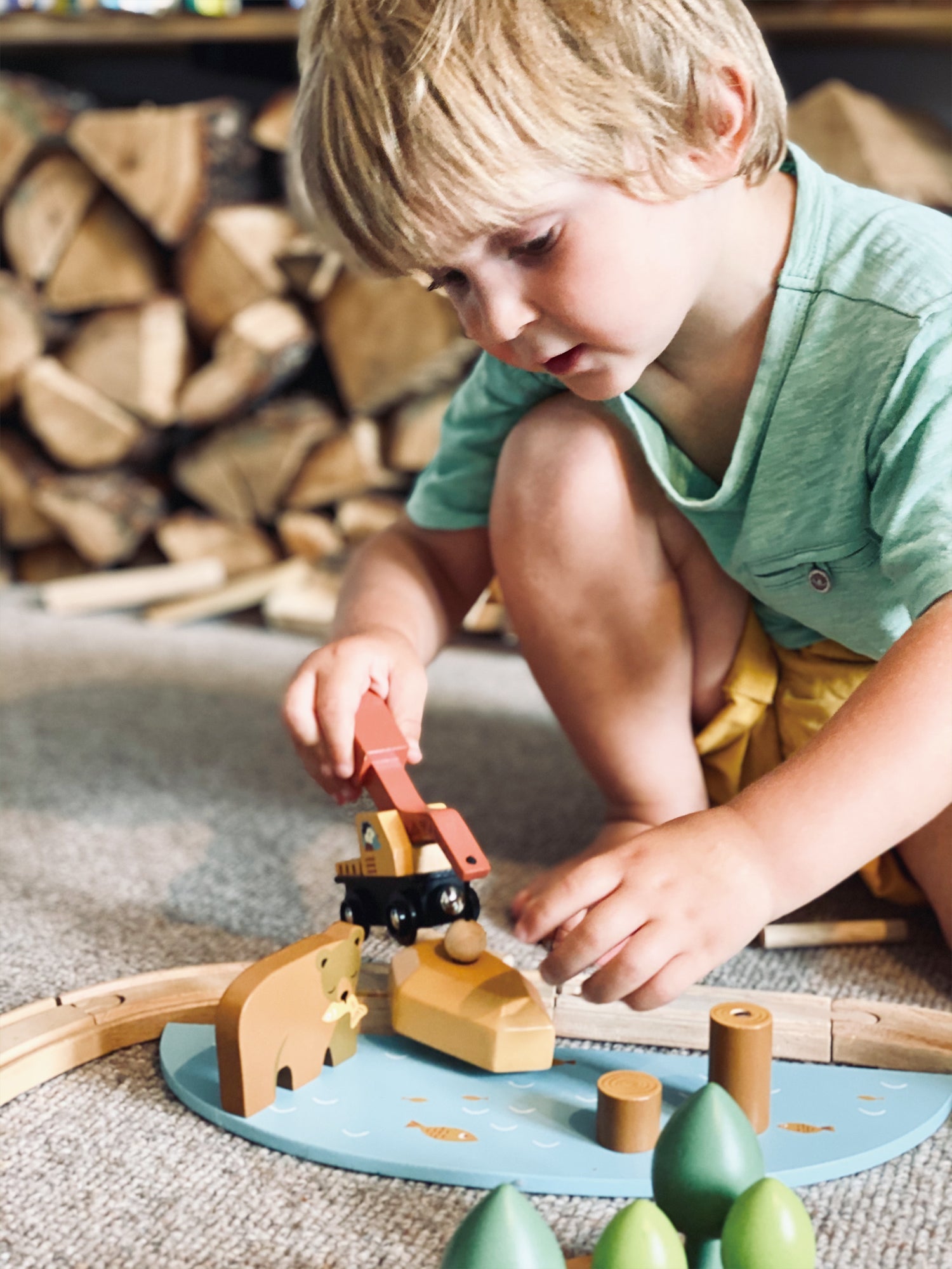 Wild Pines Train Set  Tender Leaf   