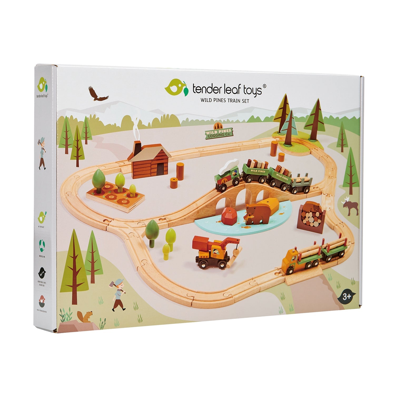 Wild Pines Train Set  Tender Leaf   