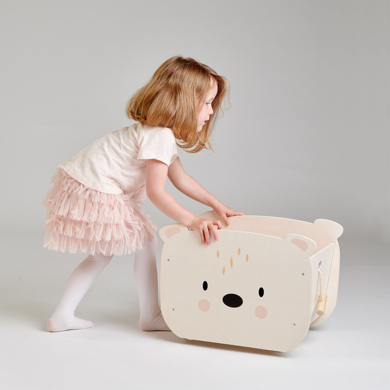 Pull Along Bear Cart  Tender Leaf   