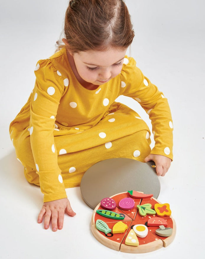 Pizza Party Wooden Toys Tender Leaf   