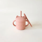 Terracota Meow Double Handle Straw Cup Minito Co