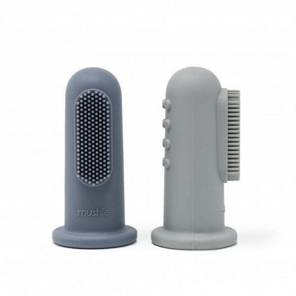 Finger Toothbrush - Tradewinds/Stone Baby Essentials Mushie   
