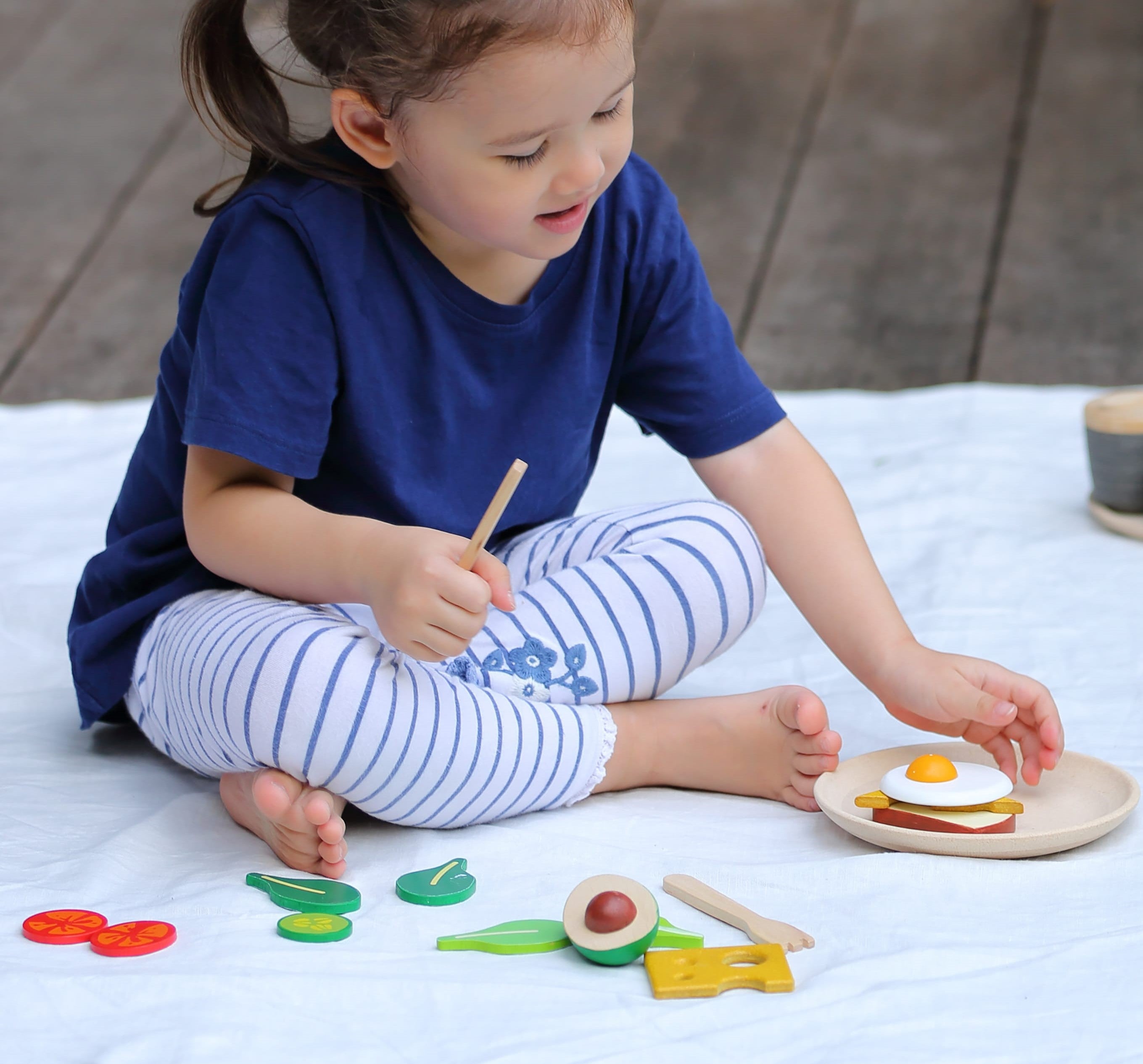 Breakfast Bowl Set Play Food PlanToys   