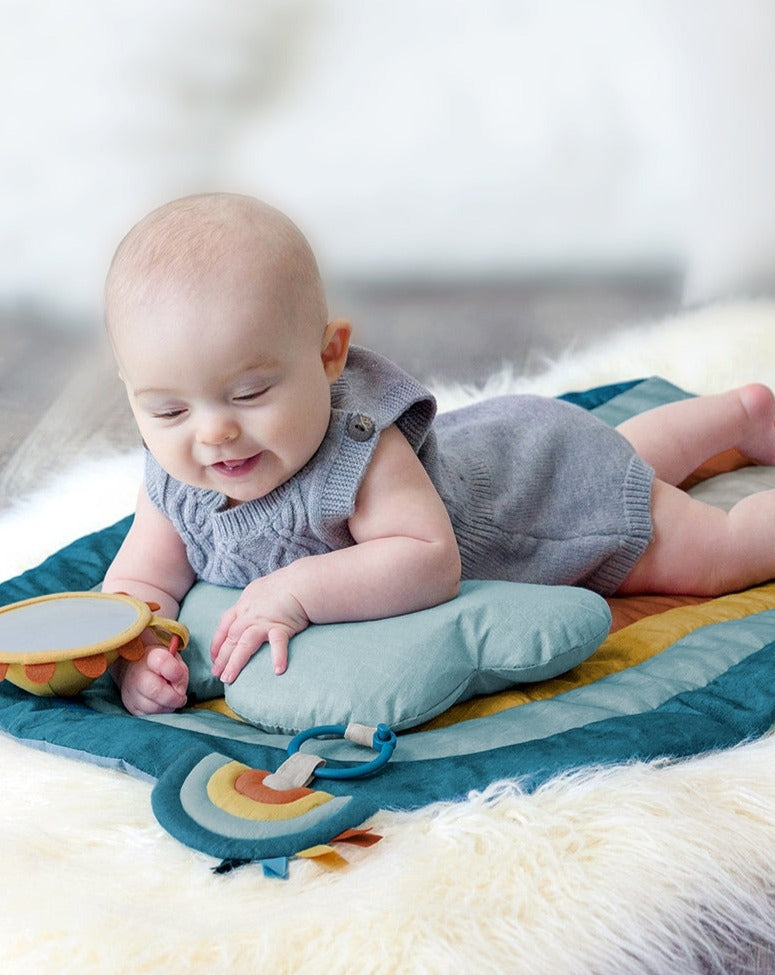 NEW Ritzy Tummy Time™ Rainbow Play Mat Baby Essentials Itzy Ritzy   