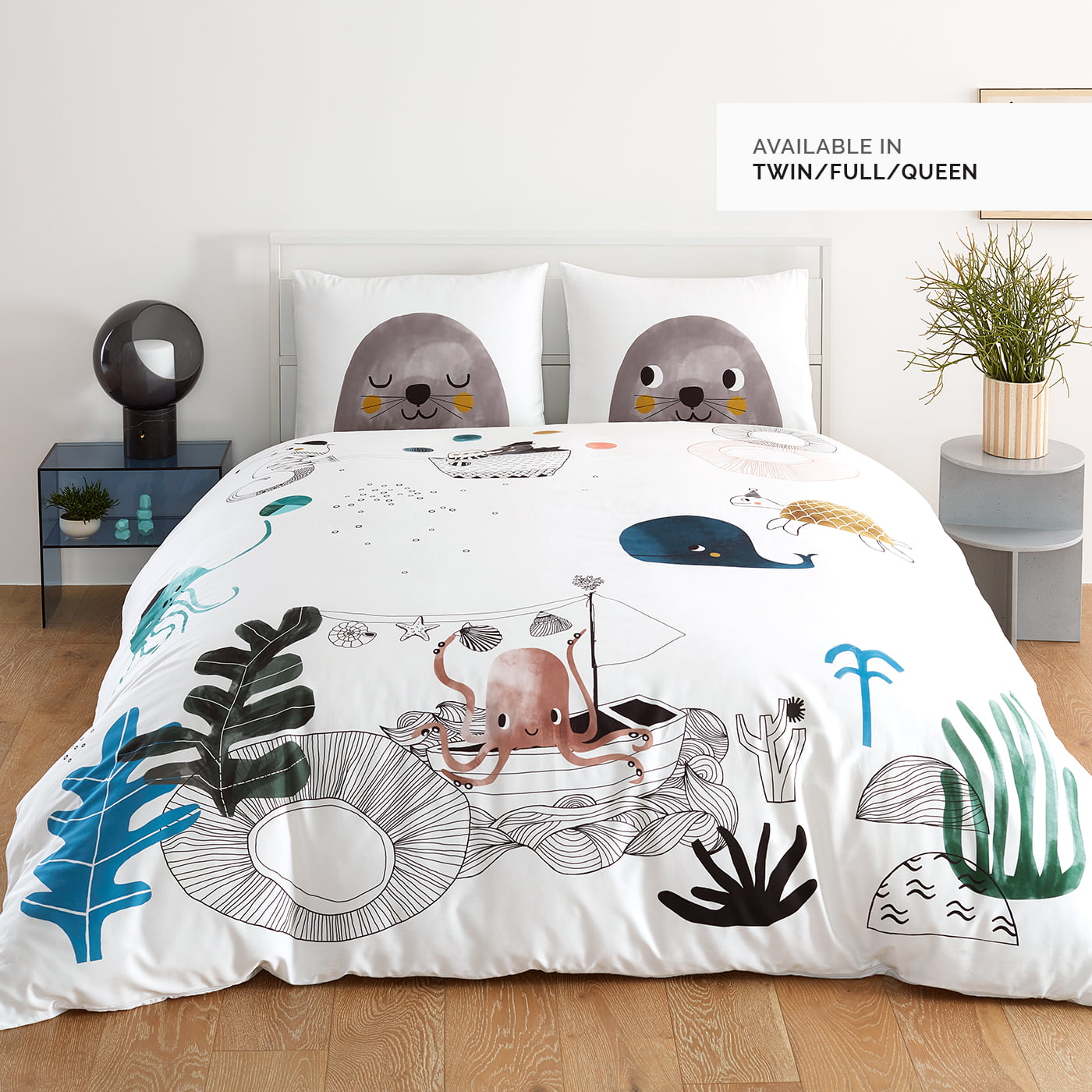 Underwater Love Duvet & Pillowcase Set Big Kid Bedding Rookie Humans   