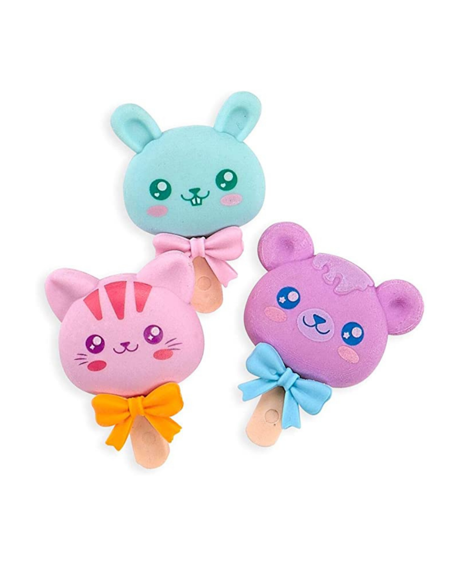 Cutie Pops Scented Erasers - Set Of 3 Art Supplies OOLY - Art & School Supplies   